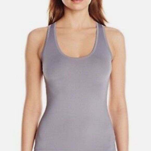 Vassarette Women's Lacy Back Racerback Tank Tiffany Silver XLarge - Picture 10 of 10